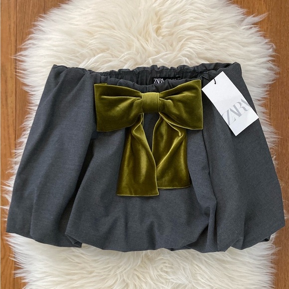 Zara Dresses & Skirts - Zara Balloon Bow Mini Skirt